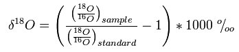 Delta-O-18 Equation